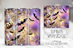 Halloween tumbler 20oz wrap sublimation designs BUNDLE Product Image 18
