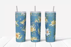 Spring sublimation design. Skinny tumbler wrap design. Product Image 4