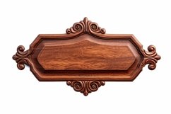 Vintage Wooden Nameplate Signboard Product Image 1
