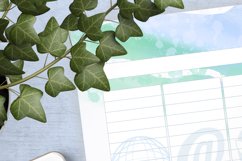 Password Tracker Blue Watercolor Printable Editable Text Product Image 3