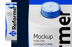 Mockup carton PURE-PAK / DIAMOND-CURVE 1000ML Product Image 4