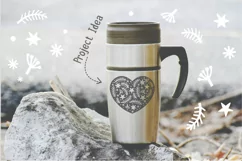 Scandinavian Style X-mas Heart SVG, Christmas Decor Cut File Product Image 5