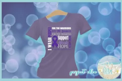 Alzheimers Awareness I WEAR PURPLE Support Research Hope SVG Product Image 2