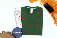 Dark Green T-shirt & Skinny Tumbler Mockup, Folded t-shirt Product Image 2
