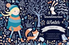 Scandinavian Winter Illustration Set Product Image 1