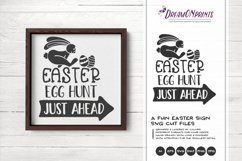 Easter Egg Hunt SVG - Easter Sign Making SVG Product Image 1