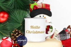 Christmas Camping mug mockup PSD, Full wrap camping mug mock Product Image 2