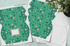 Printable Green Pillow Box for Small Favors Print n Cut File Product Image 2