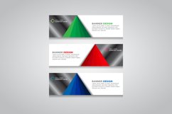 Vector abstract design web banner template Product Image 1