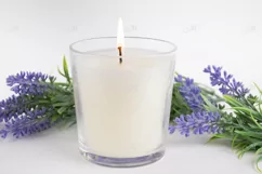 Candle 'Lavender' Mock-up, PSD & JPG Product Image 2