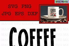 Santa Wants Coffee SVG File, Funny Christmas Coffee SVG File Product Image 2