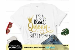 Birthday Queen SVG, Birthday Shirt SVG, Queen SVG, Cheers Product Image 1