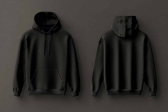 black Sweatshirt Mockup Product Image 1