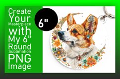 Chic Dog Art Sublimation Car Coaster Product Image 1