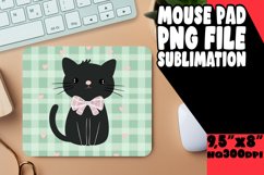 Playful Watercolor Kitten Mouse Pad PNG Product Image 1