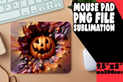 Timeless Mouse Pad Designs for Kids, 3D Pumpkin Product Image 1