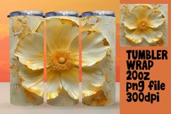 Enchanted Spring: 3D Floral Tumbler Wrap Product Image 1