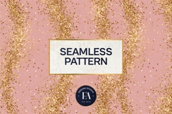 Pink Gold Shimmer Digital Paper, Glitter Texture Product Image 3