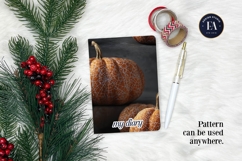 Spooky Pumpkin Pattern, Autumn Pumpkin Digital Paper Product Image 4