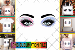 RADIANT TSHIRT Sublimation PNG, Woman Eyes Product Image 1