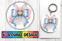 Enchanted Keychain Circle Style, Easter Bow Product Image 1