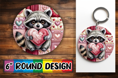 Cozy Circle Designs for Cars, Valenines Animals Product Image 1