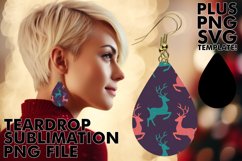Elegant Teardrop Earrings Magic, Christmas Product Image 1
