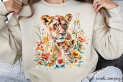 Mothers Day Animals Clipart PNG Product Image 1