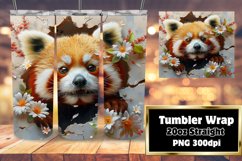 Springtime Tumbler Wrap: 3D Hole with Cute Animals Product Image 1
