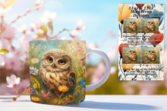 Colorful Owl Wrap for Spring Mugs Product Image 1