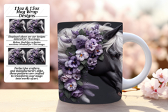 Bold 15oz Mug Wrap Png Design , Horse Product Image 1