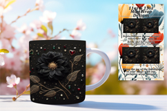 BEAUTIFUL PNG for 15oz Mug Wrap , 3D Flower Product Image 1