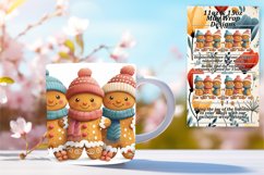 Holiday Gingerbread Mug Design 11oz/15oz Wrap Product Image 1
