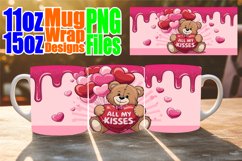 Wholesome escapes 11oz 15oz sublimation wrap, Love Bear Product Image 1