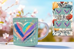 Gift 15oz Mug Wrap Png Design , Heart Product Image 1