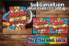 Whimsical mornings 11oz 15oz sublimation wrap, Mother's Day Product Image 1