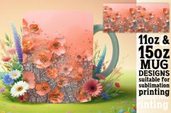 Glittery Flower Leopard Wrap Design Product Image 1