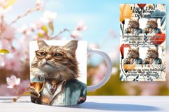 Funny Cat Wrap Sublimation Mug - 11oz/15oz Product Image 1