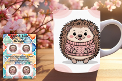 LUXURIOUS 11oz PNG Mug Wrap Template , Valenines Animals Product Image 1