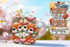 Whimsical 15oz Mug Wrap Png Template , Sweet Animals Product Image 1