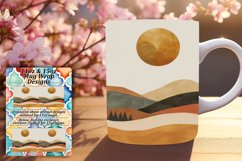 Boho Modern Landscape Mug Wrap 11oz 15oz Product Image 1