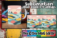 Blissful reflections 11oz 15oz sublimation wrap, Spring Product Image 1