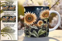 Lovely 15oz Mug Wrap Png Artwork , Flowers Product Image 1