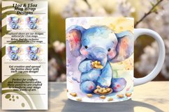 Playful Nature Sublimation Mug Wraps 11oz/15oz Product Image 1