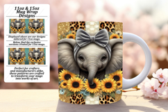Colorful 11oz Mug Wrap Png Design , Cute Animals Product Image 1