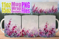 Blooming Spring Flower Mug Wraps - 11oz 15oz Charm Product Image 1