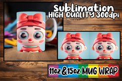 3D Christmas Mug Wrap for 11oz 15oz Sublimation Product Image 1