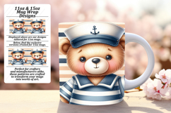 Timeless 15oz Mug Wrap Png Design , Teddy Bear Product Image 1