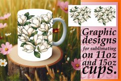 Spring Flower Heart Mug Wrap Sublimation Product Image 1