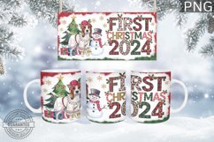 First Christmas 2024 Mug Wrap - Christmas Mug Sublimation Product Image 1